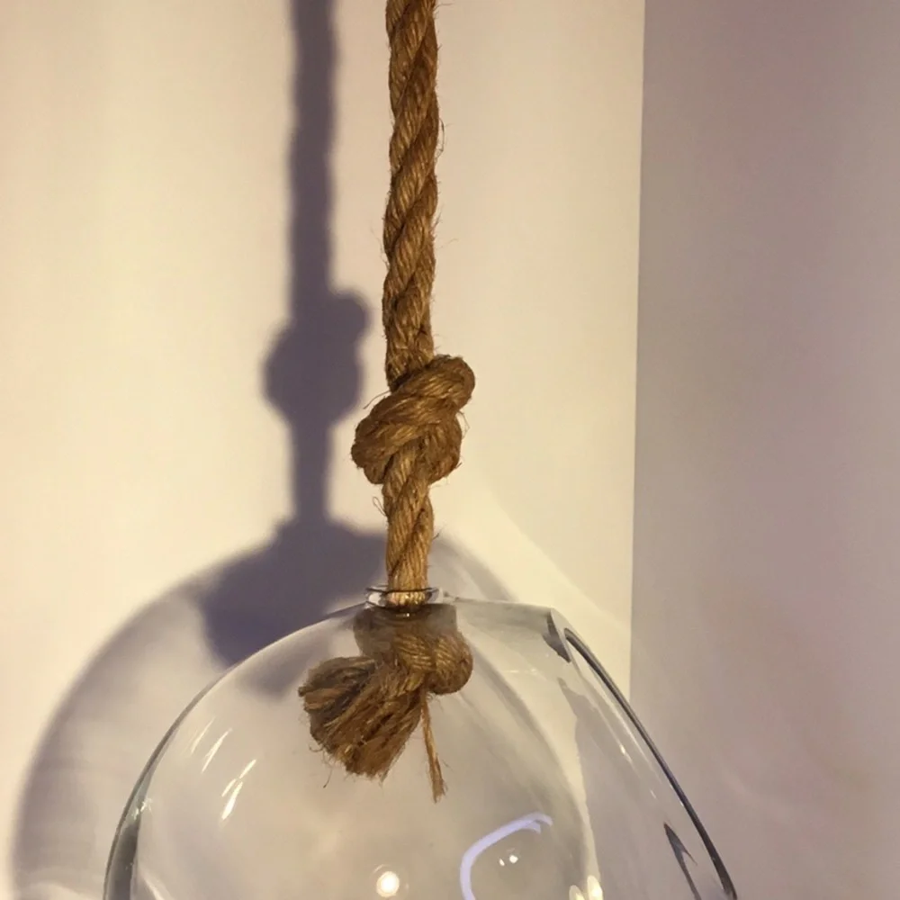 Large Hanging Globe Terrarium With Rope Hanger - Picture 12 of 16